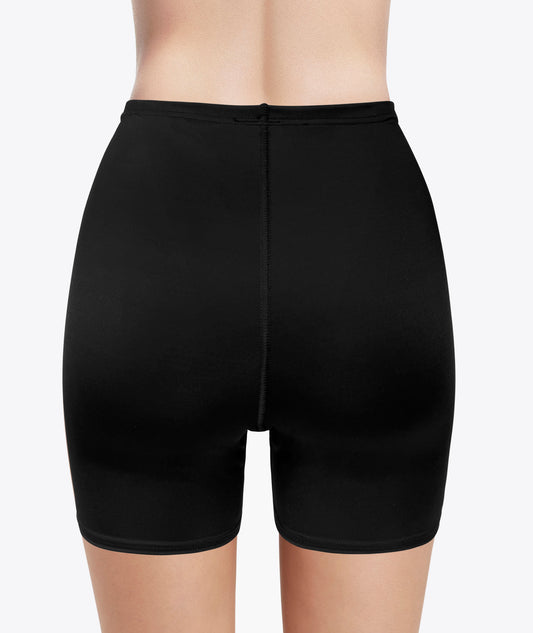 Shorts de compresión médica negros para uso postquirúrgico y diario, cómodos y ajustados