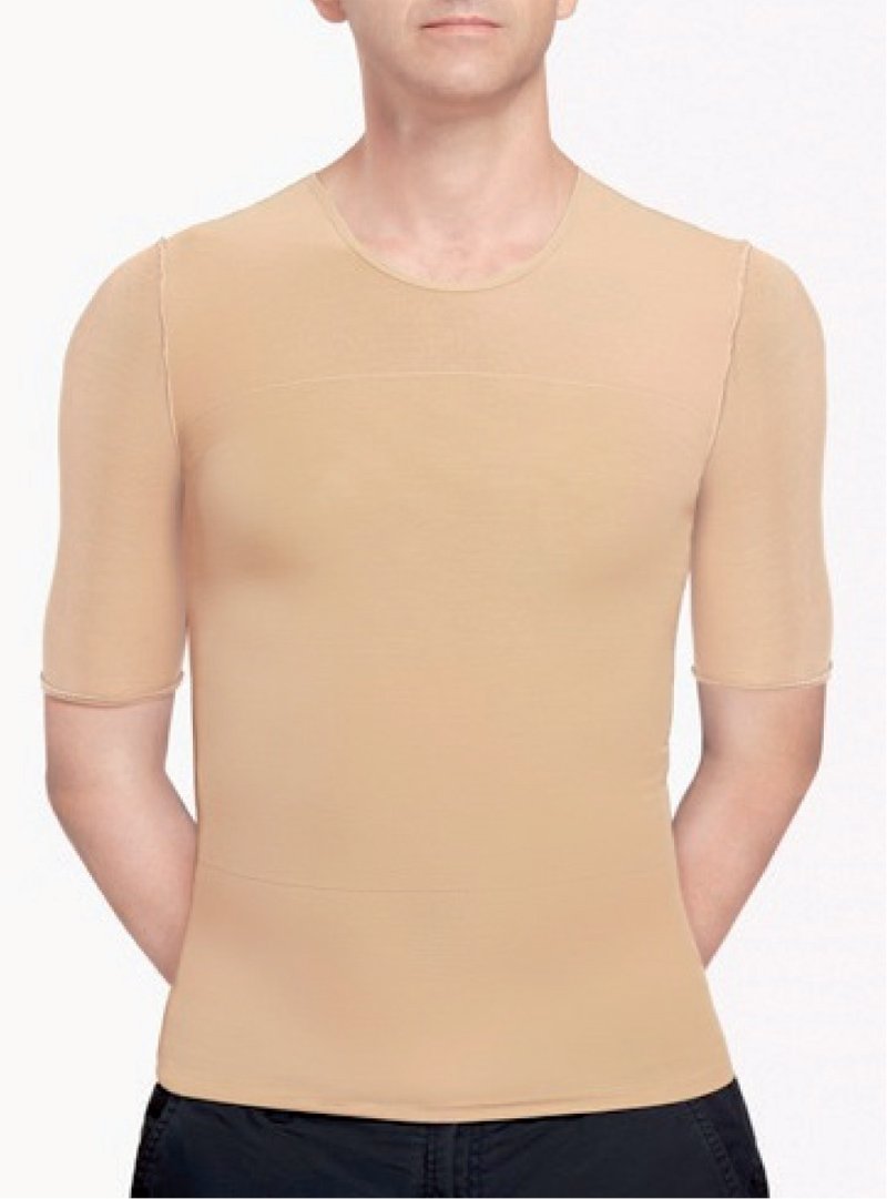 Camiseta de compresión médica para hombre, cómoda y ajustada, ideal postquirúrgica o uso diario