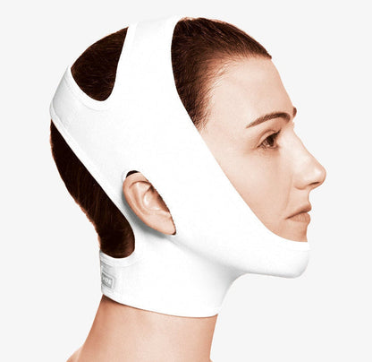 Máscara de compresión médica para rostro y cuello, diseño ajustable y cómodo postquirúrgico