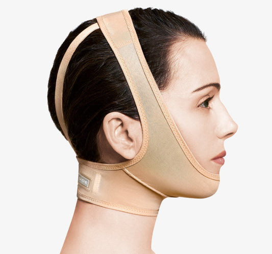 Máscara de compresión facial postquirúrgica para recuperación cómoda y segura