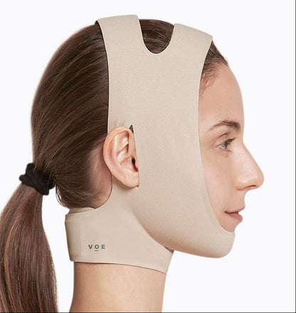 Máscara de compresión médica para rostro, diseño ergonómico y cómodo postquirúrgico