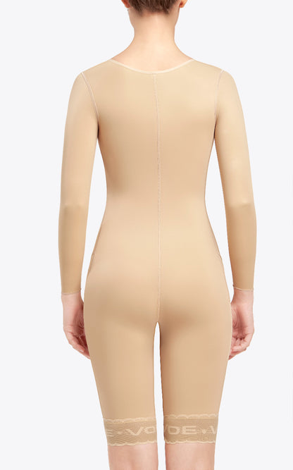Body Completo Por Encima de Rodilla beige espalda  VOE