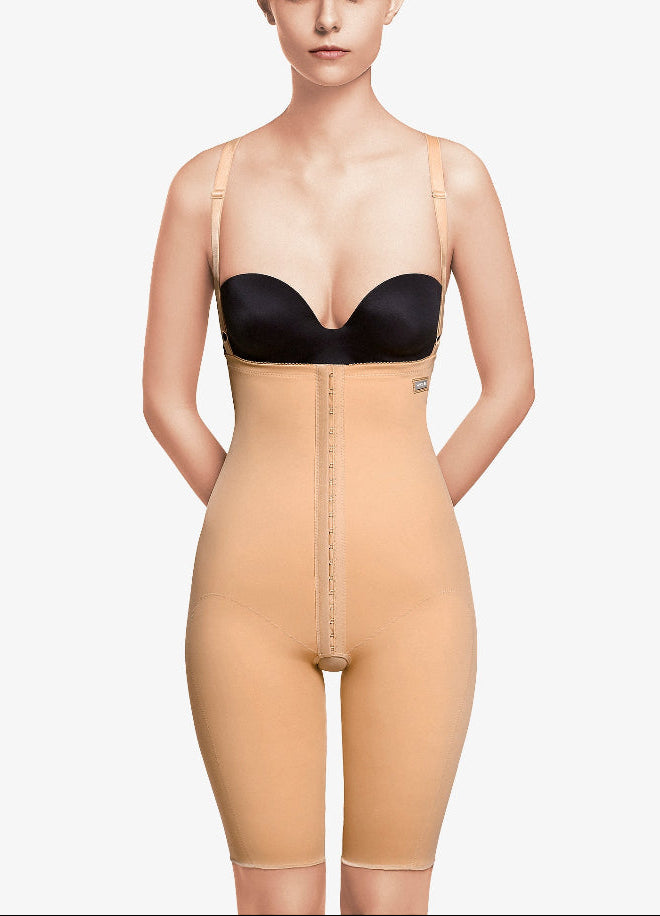 Faja Abdominal Encima Rodilla con Refuerzos beige VOE
