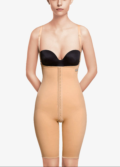 Faja Abdominal Encima Rodilla con Refuerzos beige VOE