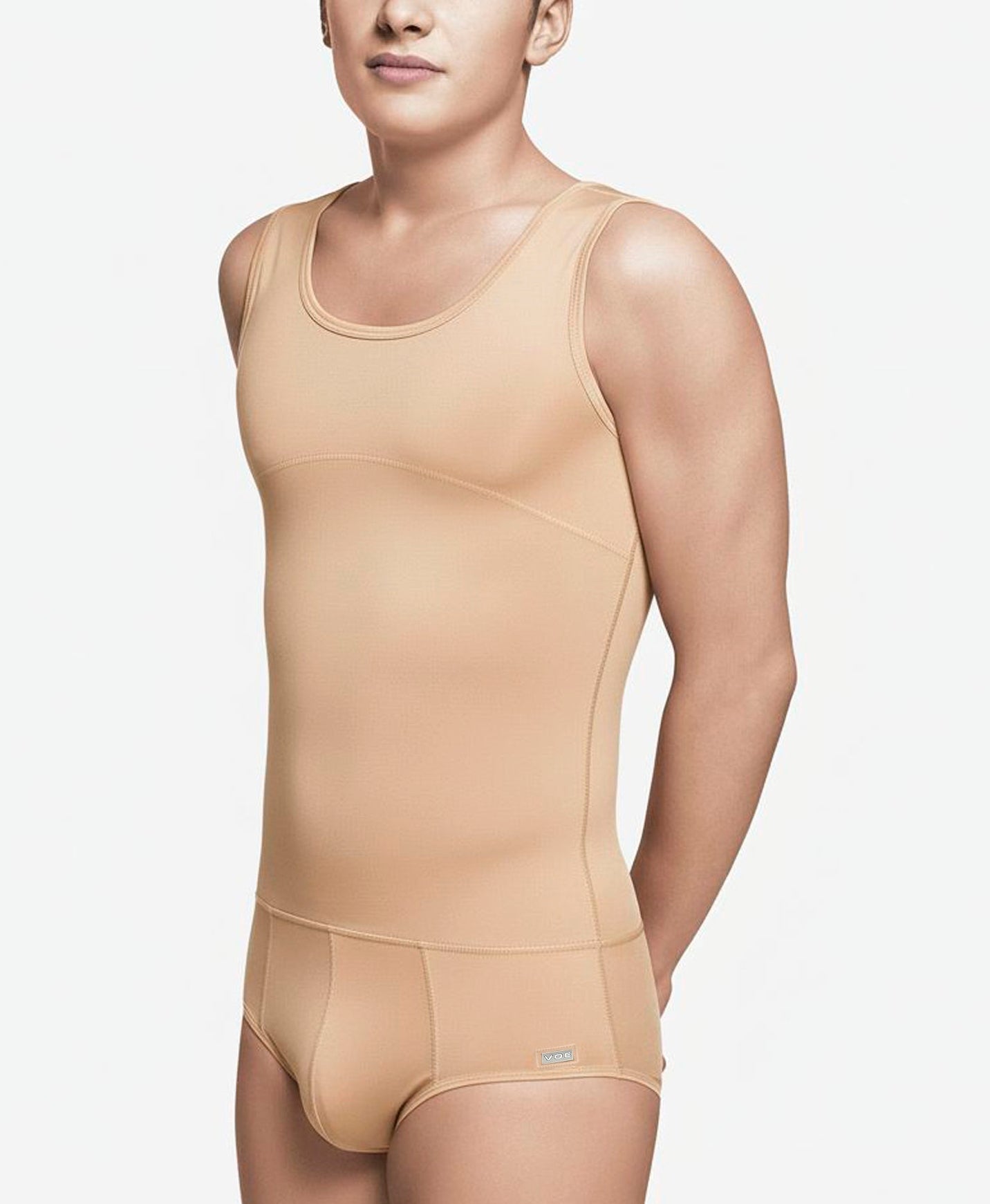 Prenda de compresión médica postquirúrgica para hombre, cómoda y ajustada, ideal para uso diario