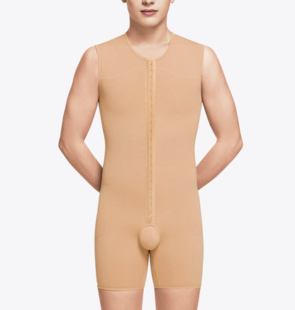 Prenda de compresión médica postquirúrgica para hombre, cómoda y segura, ideal para uso diario.