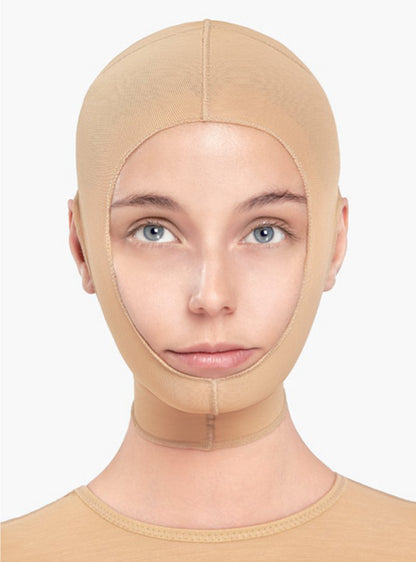 Máscara de compresión médica para rostro y cuello, ideal postquirúrgico y uso diario, cómoda y segura