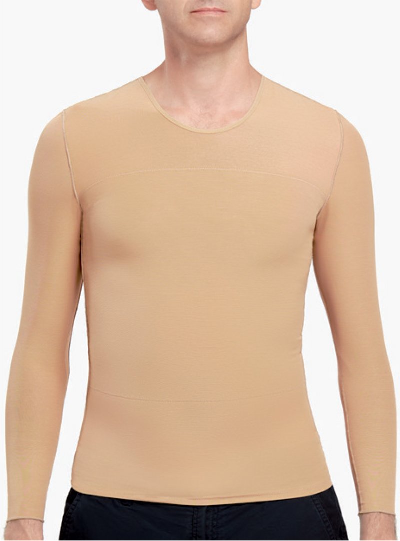Camiseta de compresión médica para hombre, postquirúrgica y uso diario, cómoda y ajustada