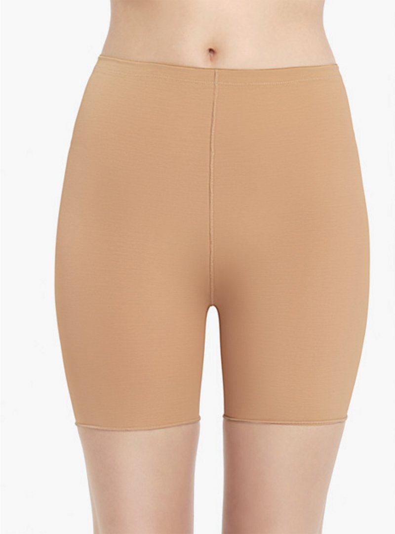 Pantalones cortos de compresión médica beige, cómodos y ajustados para uso diario o postquirúrgico