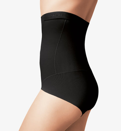 Faja de compresión médica negra para cintura y abdomen, diseño ajustado y cómodo postquirúrgico